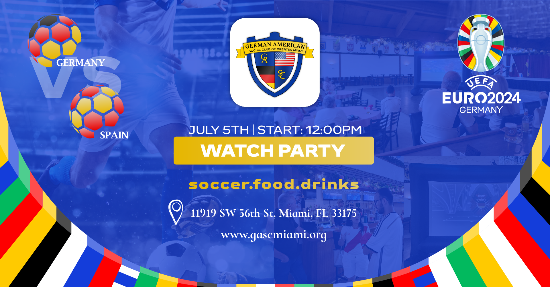 EURO 2024 - Watch Party Germany vs. Spain in Miami